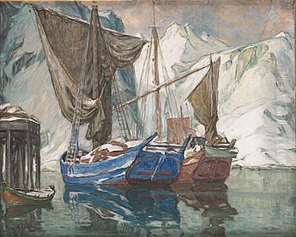 Lofoten Oil Painting by Anna Boberg