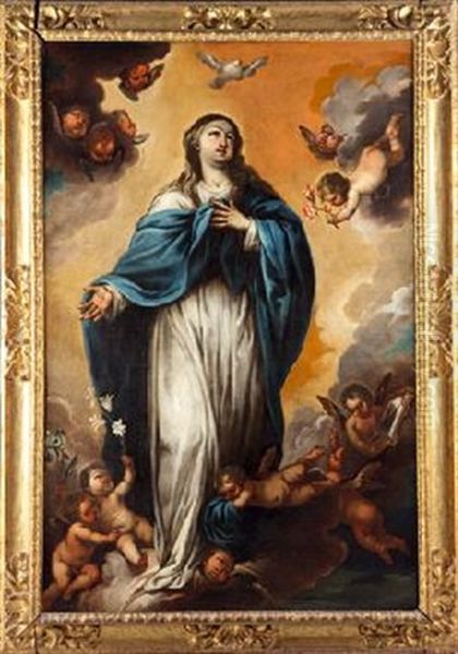 Inmaculada Oil Painting by Pedro Anastasio Bocanegra