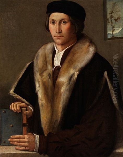 Bildnis Eines Jungen Gelehrten Oil Painting by Boccacio Boccaccino