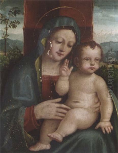 The Madonna And Child Oil Painting by Boccacio Boccaccino