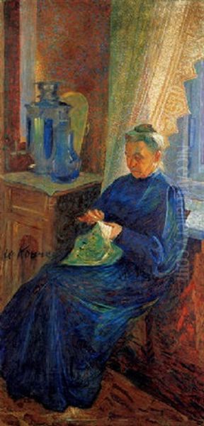 Portrait Of Sophie Popoff Oil Painting by Umberto Boccioni