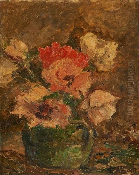 Vase Fleuri Oil Painting by Anna Boch