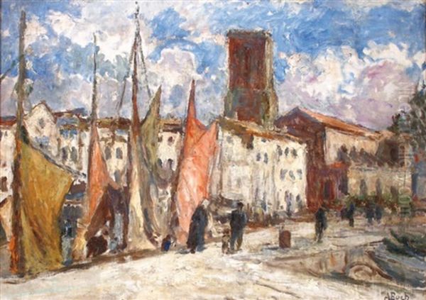 Le Port Oil Painting by Anna Boch