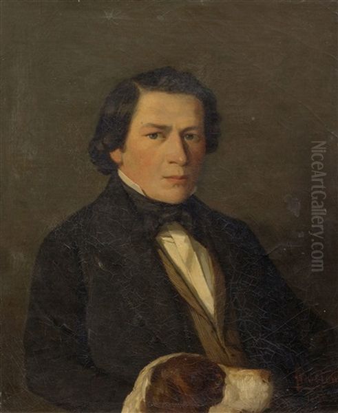 Portrait Of Monsieur Daxelhofer Oil Painting by Francois-Louis-David Bocion