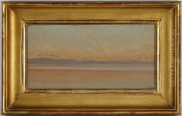 Coucher De Soleil Sur Le Leman Oil Painting by Francois-Louis-David Bocion