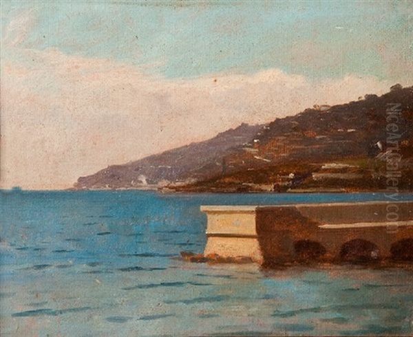 Cote Ligure Oil Painting by Francois-Louis-David Bocion