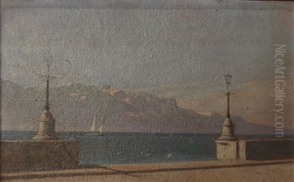 Quai De Vevey Oil Painting by Francois-Louis-David Bocion