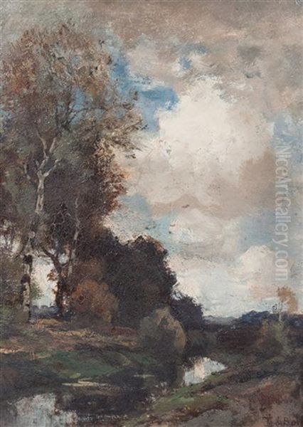 Landscape (no. 506) Oil Painting by Theophile De Bock