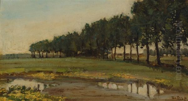 Landscape Oil Painting by Theophile De Bock