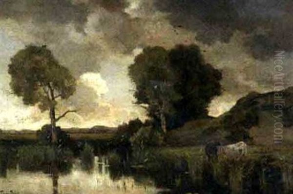 Oncoming Storm Oil Painting by Theophile De Bock