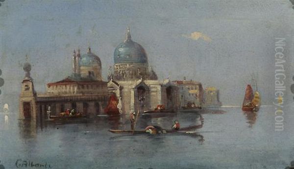 Day And Night Along The Grand Canal Oil Painting by C. Alberti