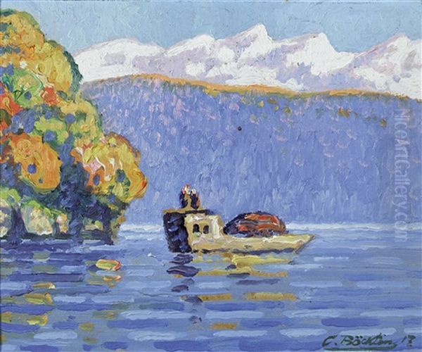 Bei Vitznau (vierwaldstattersee) Oil Painting by Carlo Boecklin