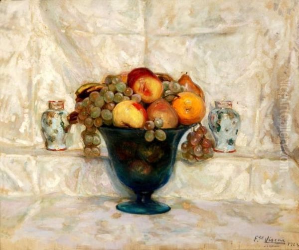 Bodegon De Frutas Oil Painting by Fernando Alberti