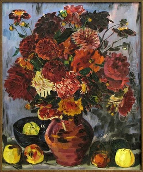 Still Life With Flowers by Peter August Boeckstiegel