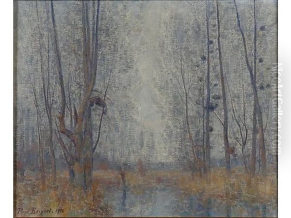 Bord De Vesle En Hiver Oil Painting by Paul Bocquet