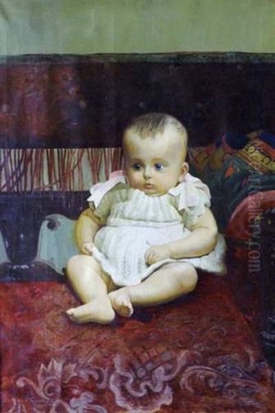 Bebe Assis Oil Painting by Nikolai Kornilievich Bodarevsky