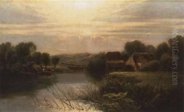 Near Shiplake On Thames by Edwin Henry Boddington