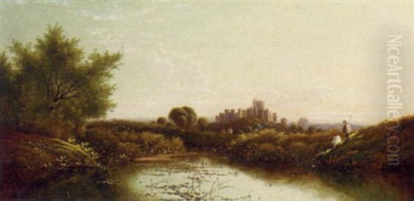 Near Windsor Oil Painting by Edwin Henry Boddington