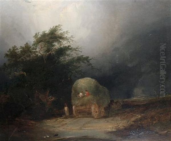 The Coming Storm Oil Painting by Henry John Boddington