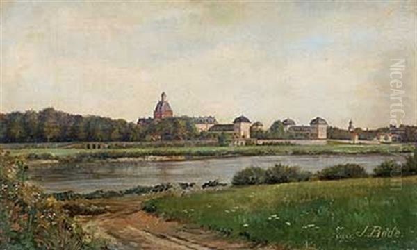 Schloss Philipsruhe (hanau) Oil Painting by Johannes Bode