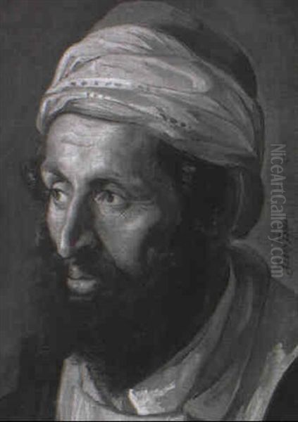 Middle Eastern Man Oil Painting by Leopold Bode