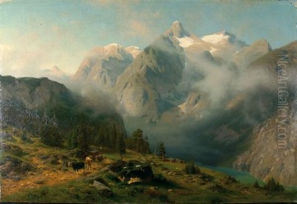 Der Watzmann Oil Painting by Wilhelm Bode