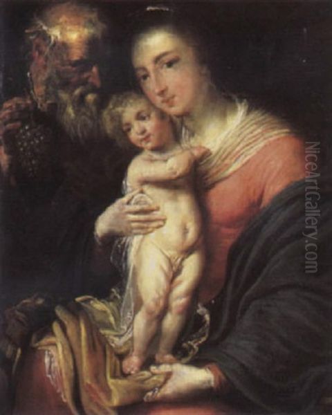 The Holy Family Oil Painting by Jan Boeckhorst