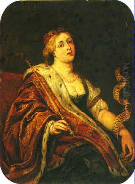 The European Sibyl Oil Painting by Jan Boeckhorst