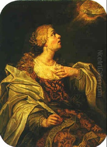 The Cimmerian Sibyl Oil Painting by Jan Boeckhorst