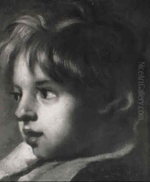 The Head Of A Boy Oil Painting by Jan Boeckhorst