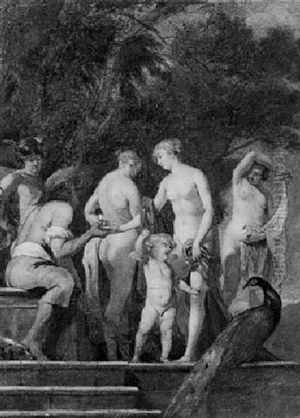 The Judgement Of Paris Oil Painting by Johannes De Boeckhorst