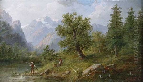 Partie Aus Steiermark Oil Painting by Eduard Boehm