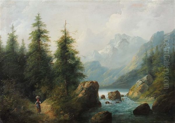 Partie Aus Der Steiermark Oil Painting by Eduard Boehm