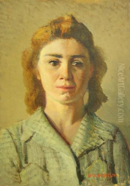 Ragazza A Mezzobusto by Oreste Albertini