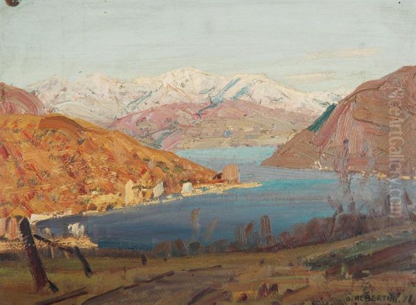 Scorcio Di Lago Lombardo by Oreste Albertini