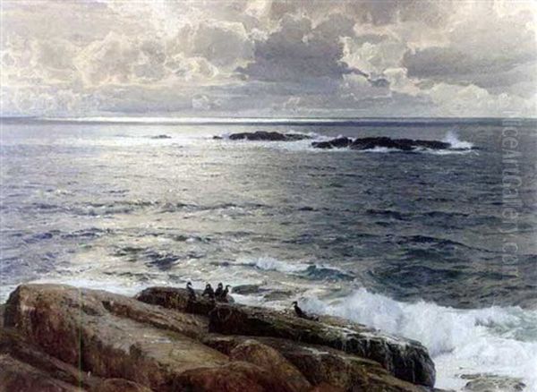 Meereslandschaft Oil Painting by Karl Theodor Boehme