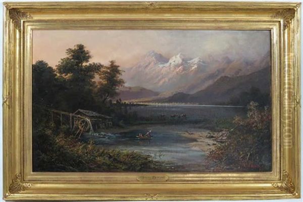 Mountain View (cherry Valley, Ny) Oil Painting by Henry Boese