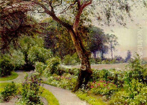 The Garden Path Oil Painting by Johannes Boesen