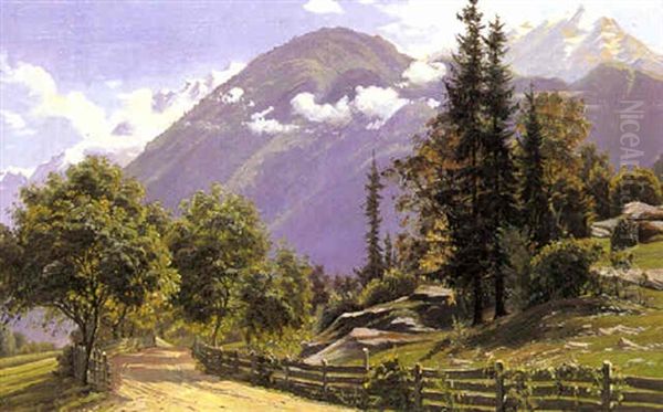 Parti Fra Tyrol Oil Painting by Johannes Boesen