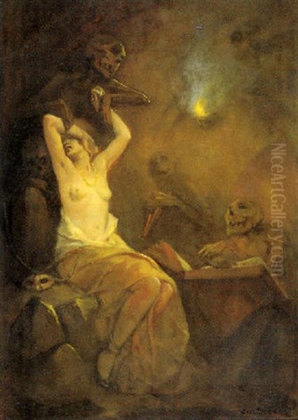 Les Questeurs Oil Painting by Jan Frans De Boever