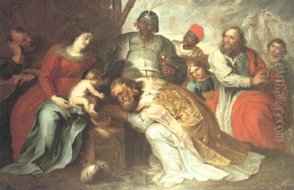 The Adoration Of The Kings Oil Painting by Theodor Boeyermans