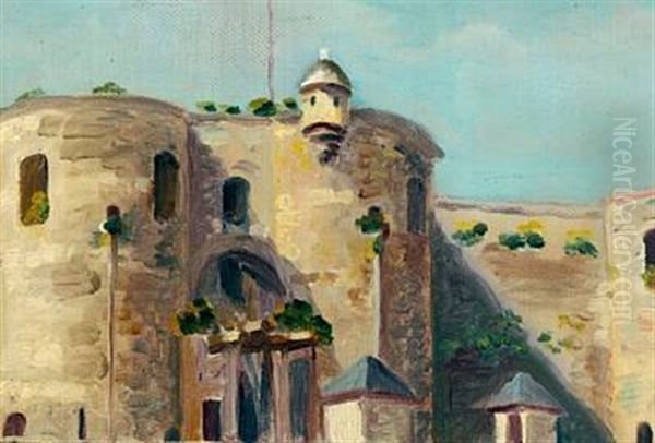 A View From The Crimea Oil Painting by Konstantin Fedorovich Bogaevsky