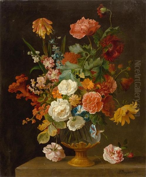 Blumenstillleben Oil Painting by Jakob Bogdani