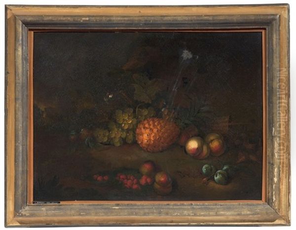 Natura Morta Con Frutta E Pigna Oil Painting by Jakob Bogdani