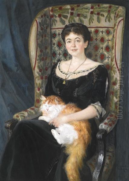 Portrait Of A Lady by Nikolai Petrovich Bogdanov-Bel'sky