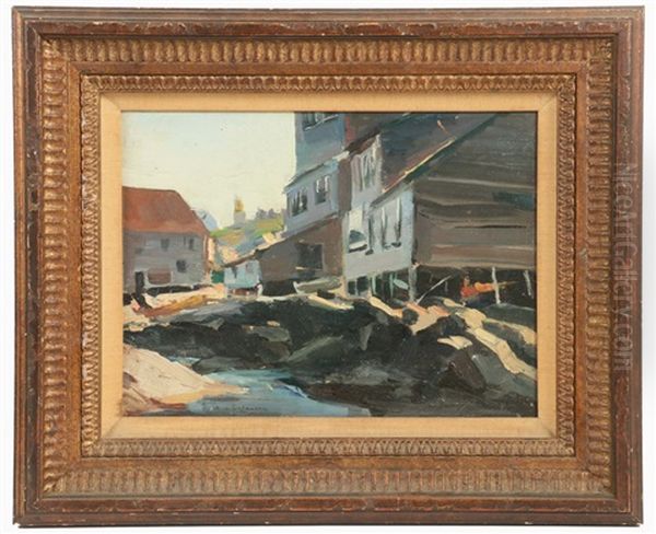 Monhegan Island Oil Painting by Abraham Jacob Bogdanove