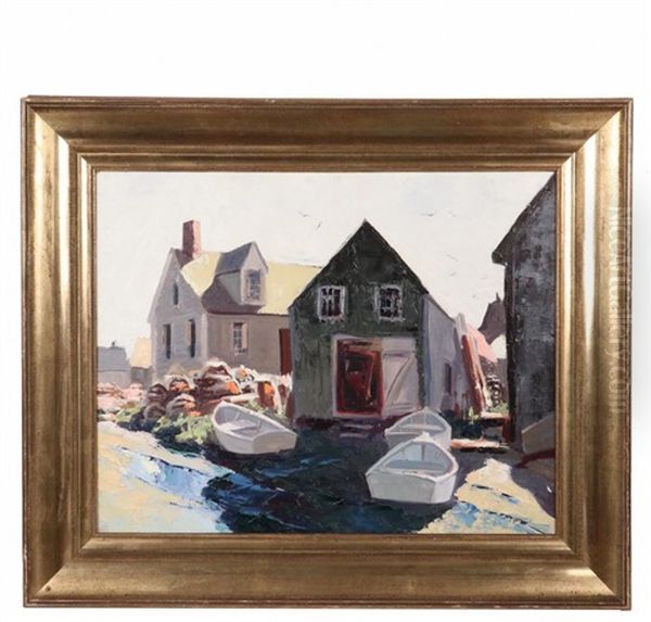 Monhegan Fish Houses by Abraham Jacob Bogdanove