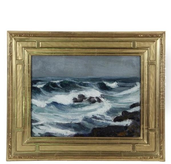 Oceanside Oil Painting by Abraham Jacob Bogdanove