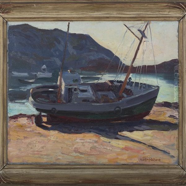 Beached, Monhegan Oil Painting by Abraham Jacob Bogdanove