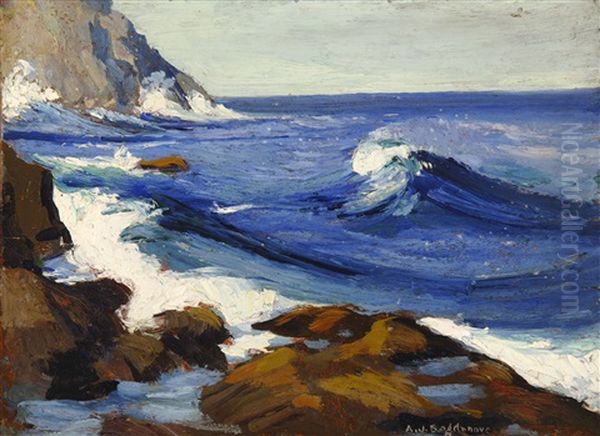 Monhegan Oil Painting by Abraham Jacob Bogdanove